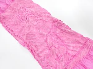 正絹　絞り　帯揚げ